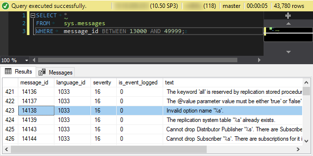 Tìm hiểu về câu lệnh RAISERROR của SQL Server